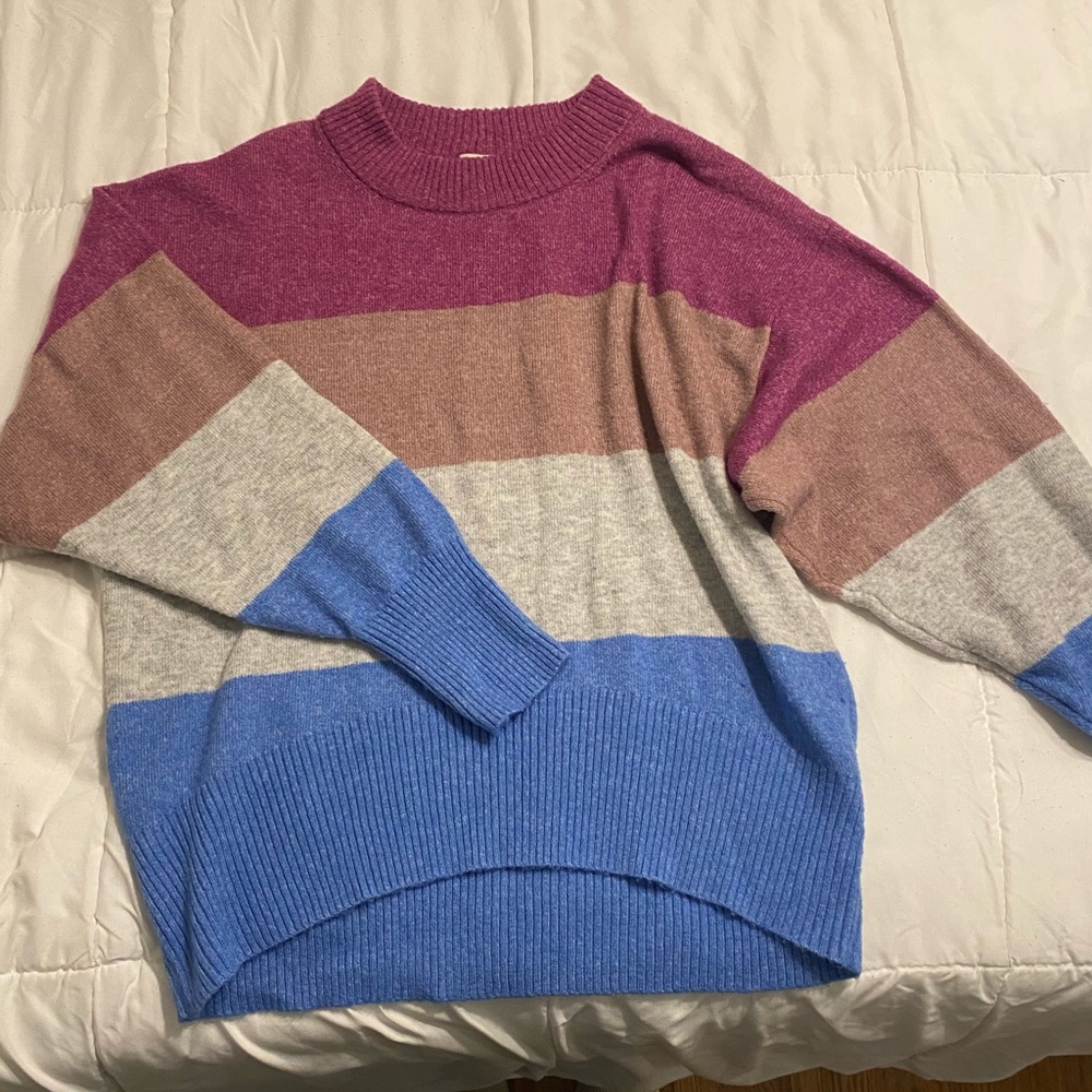 Striped target sweater